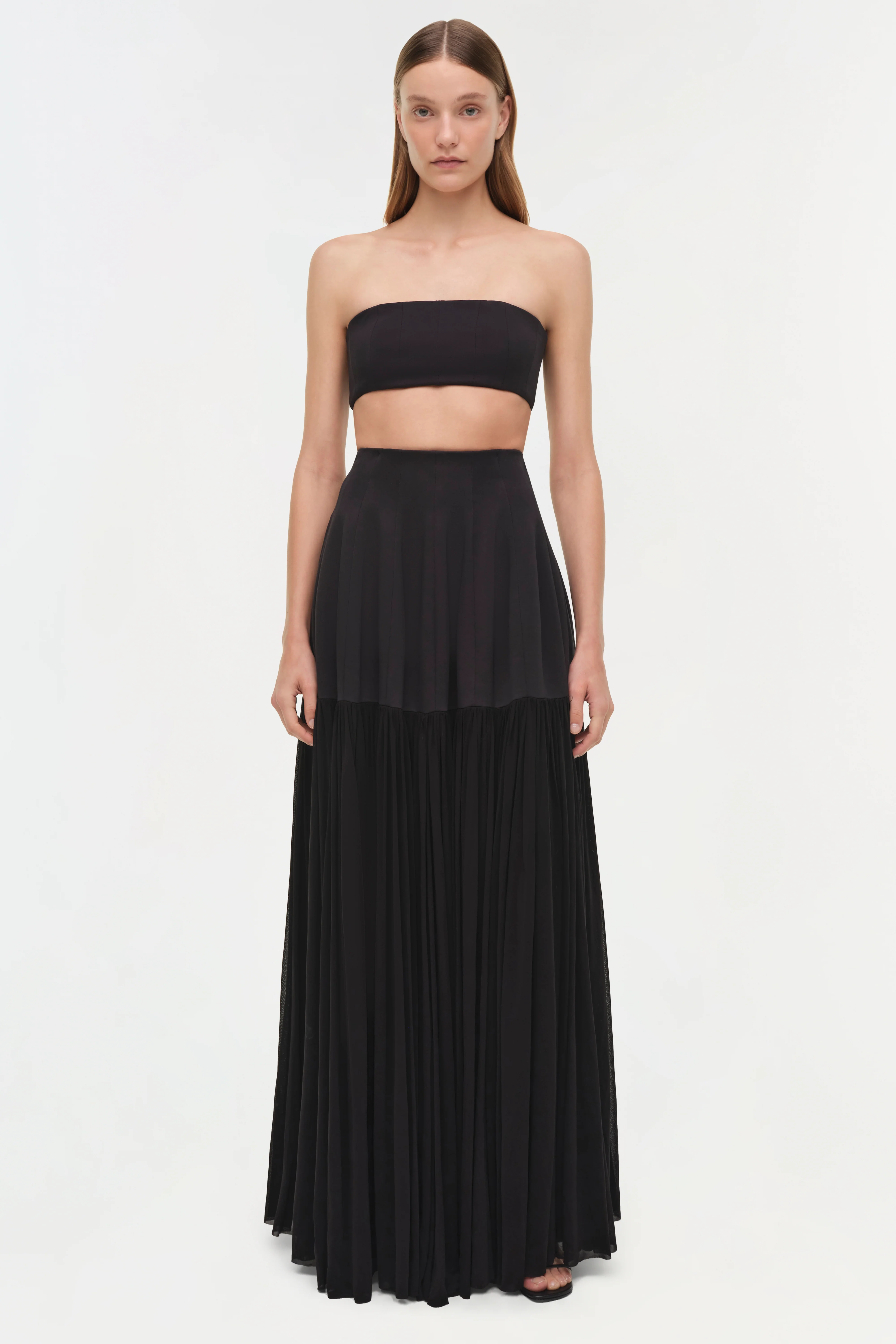 Saryn Draped Jersey Midi Skirt - Image 3