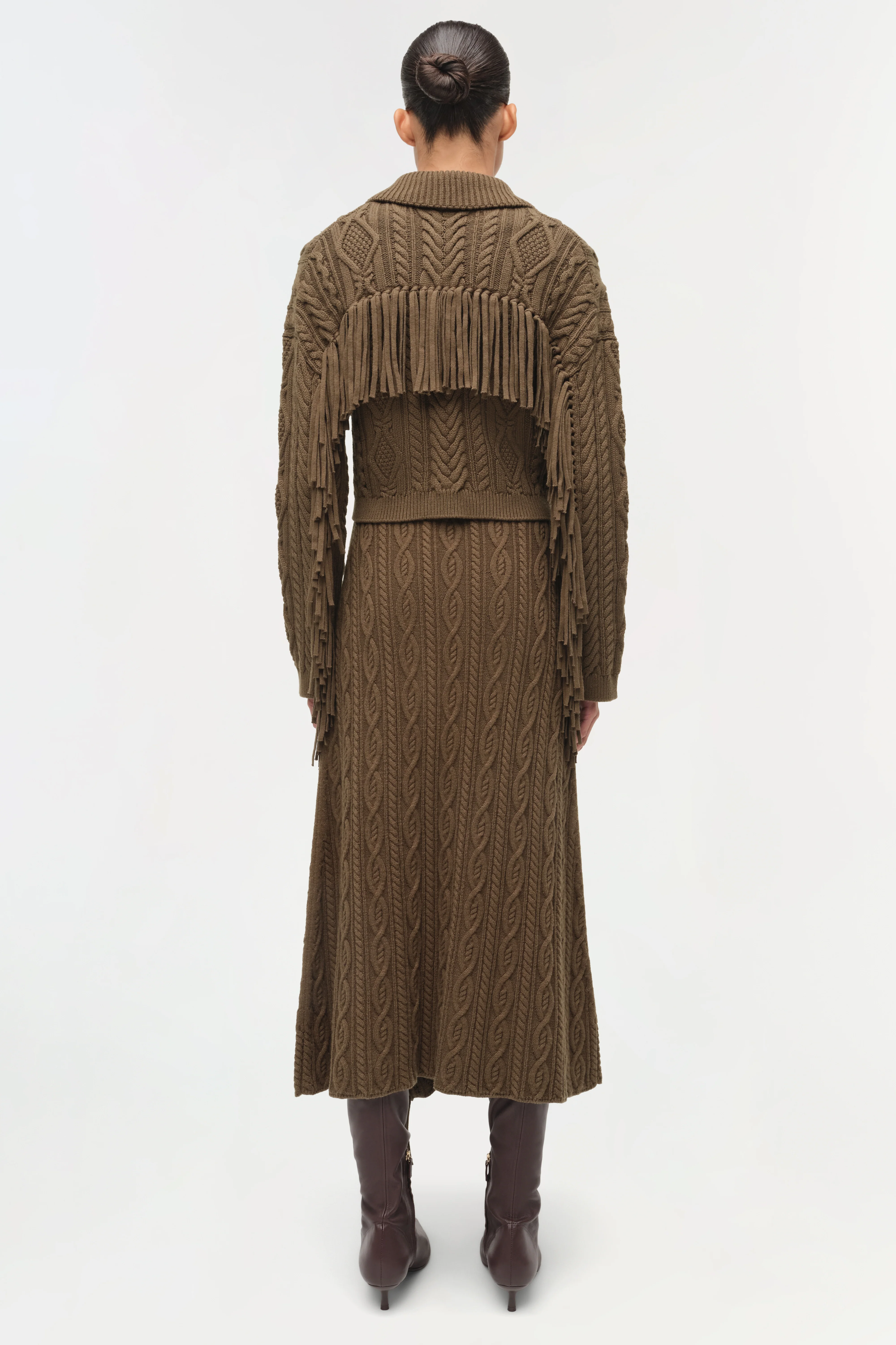 Virginia Wool Fringe Cardigan - Image 5