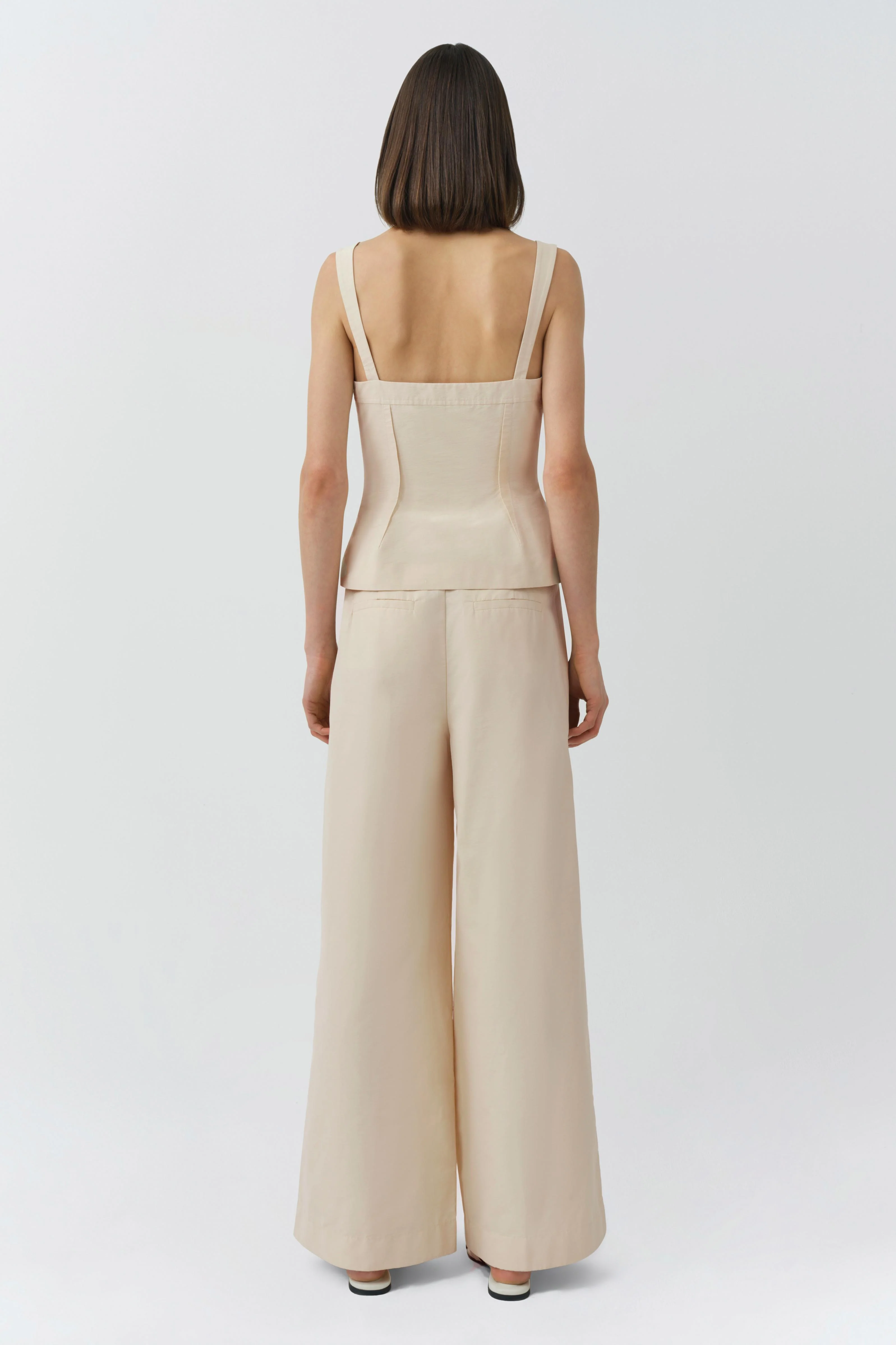 April Cotton Faille Bustier Top - Image 5