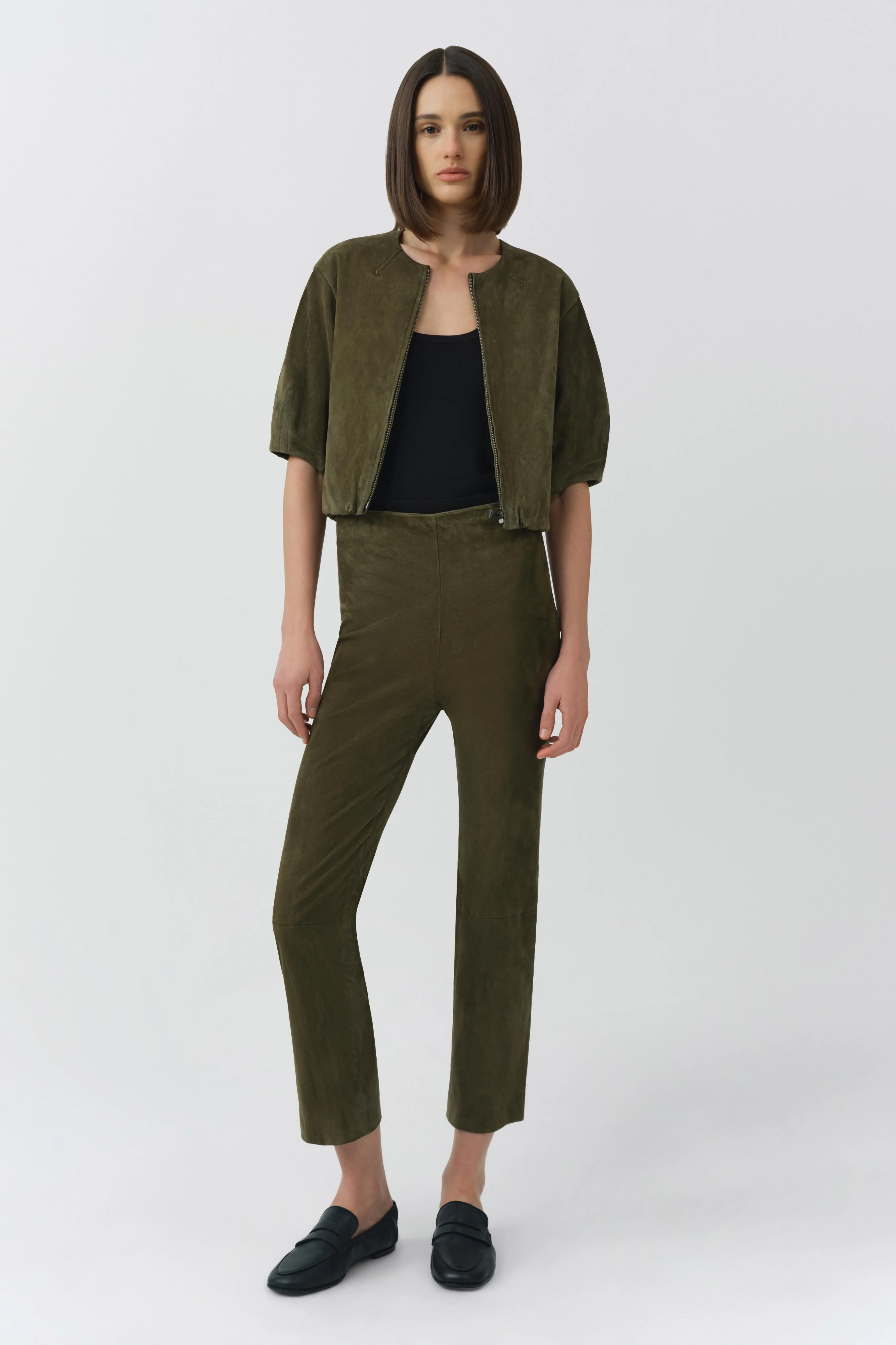 Austyn Short Sleeve Suede Jacket - Image 2