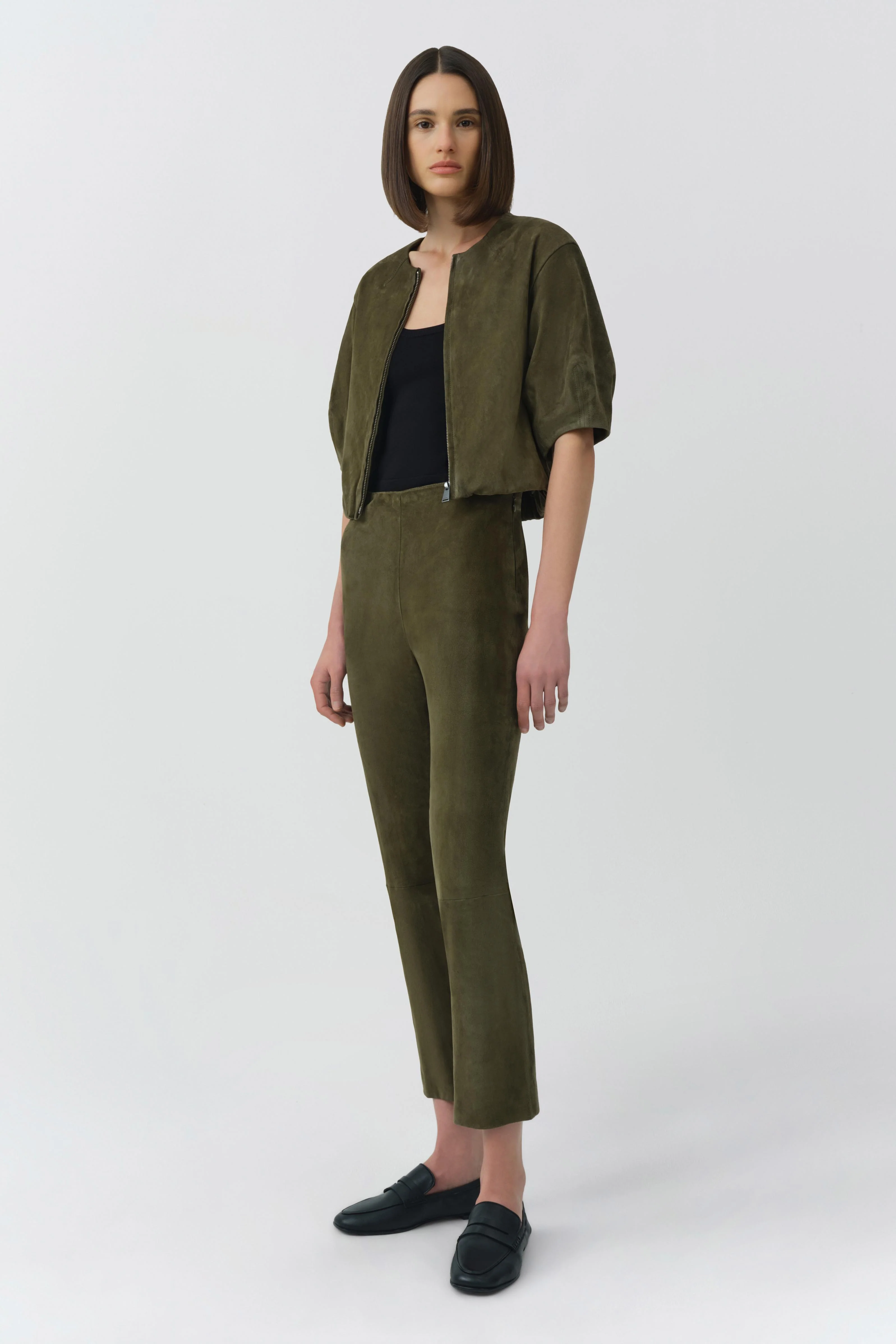 Austyn Short Sleeve Suede Jacket - Image 4