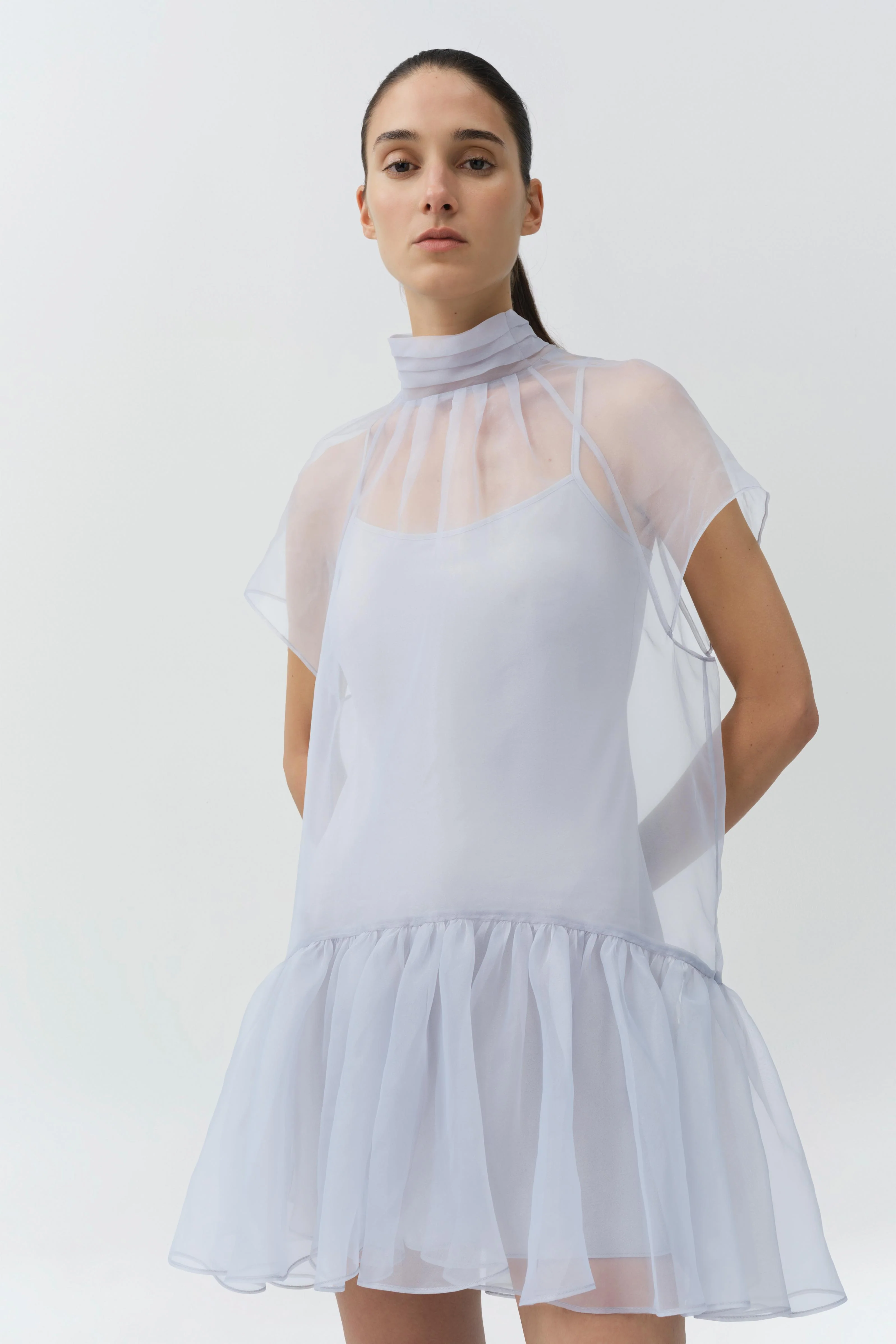 Beaux Organza Mini Dress - Image 3