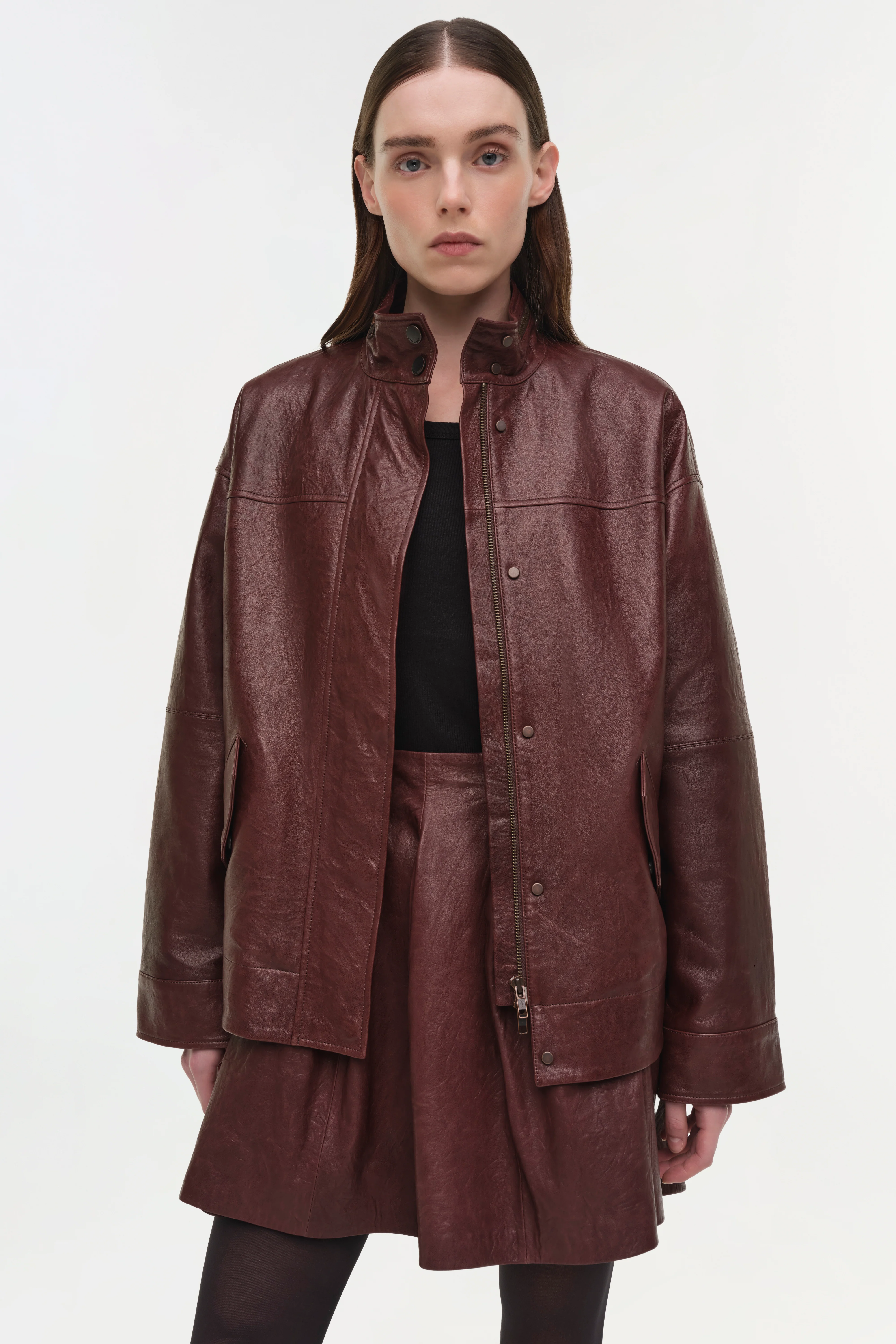 Bryar Leather Mini Skirt - Image 4