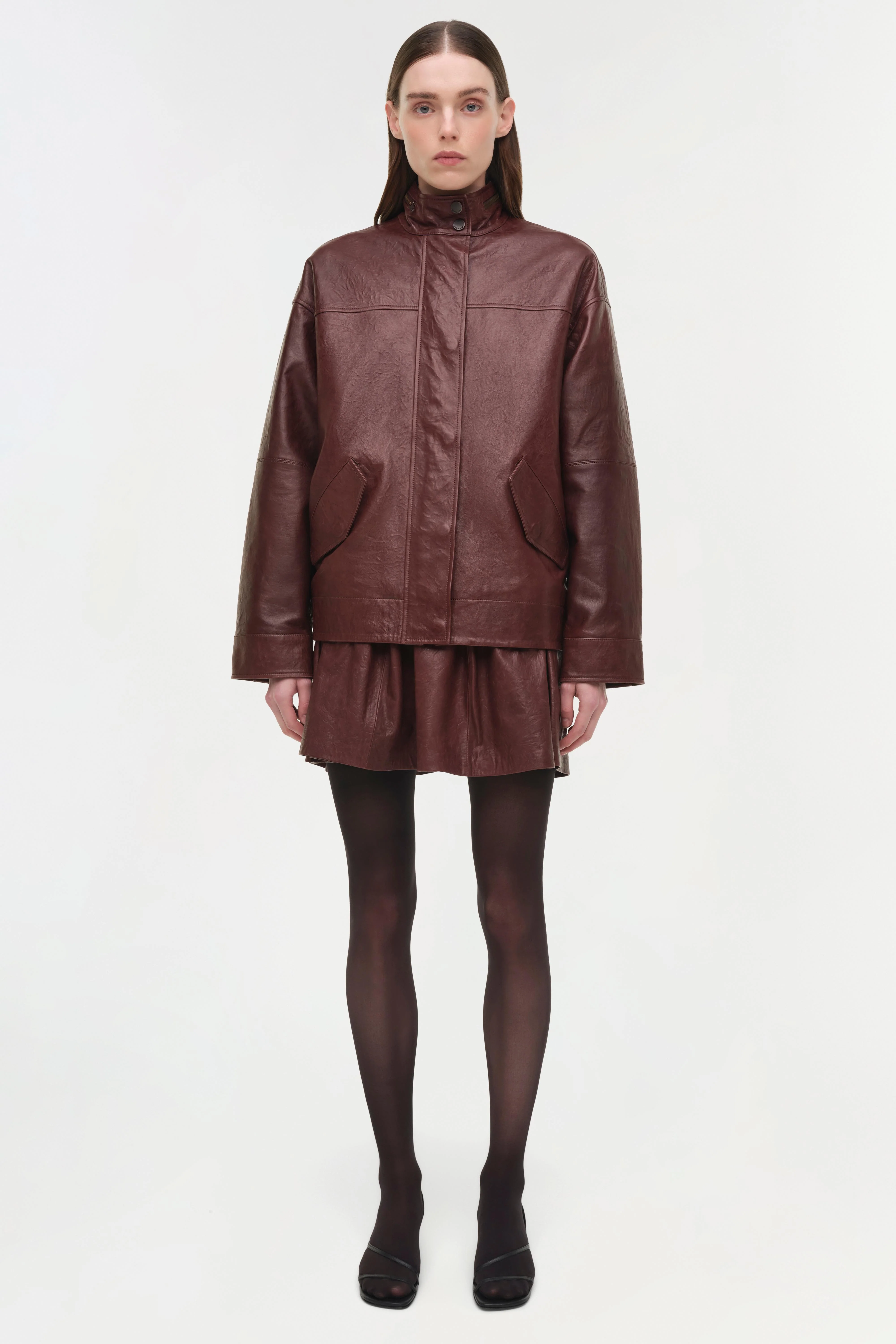 Bryar Leather Mini Skirt - Image 7