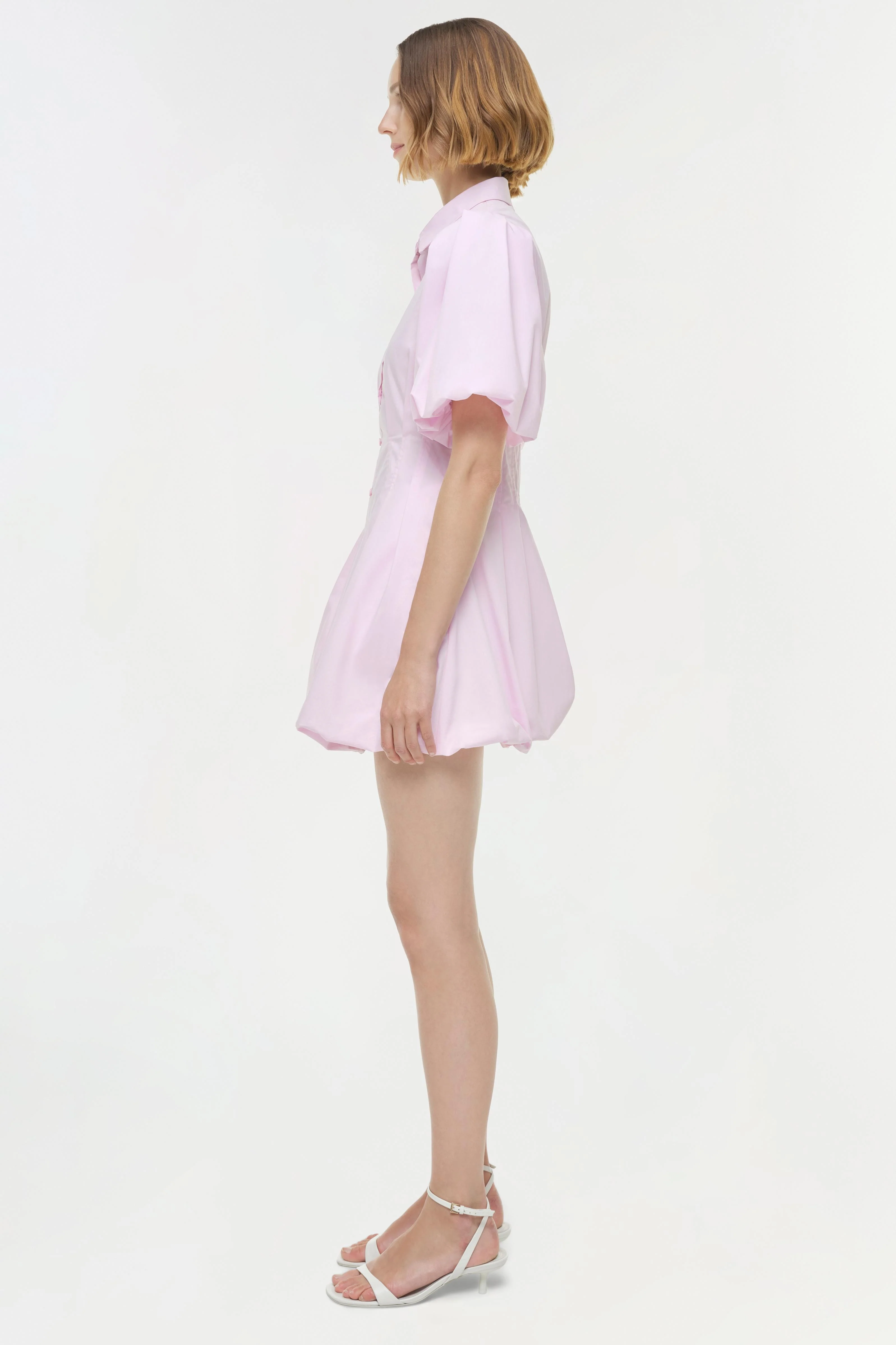 Cleo Balloon Pintuck Mini Dress - Image 4
