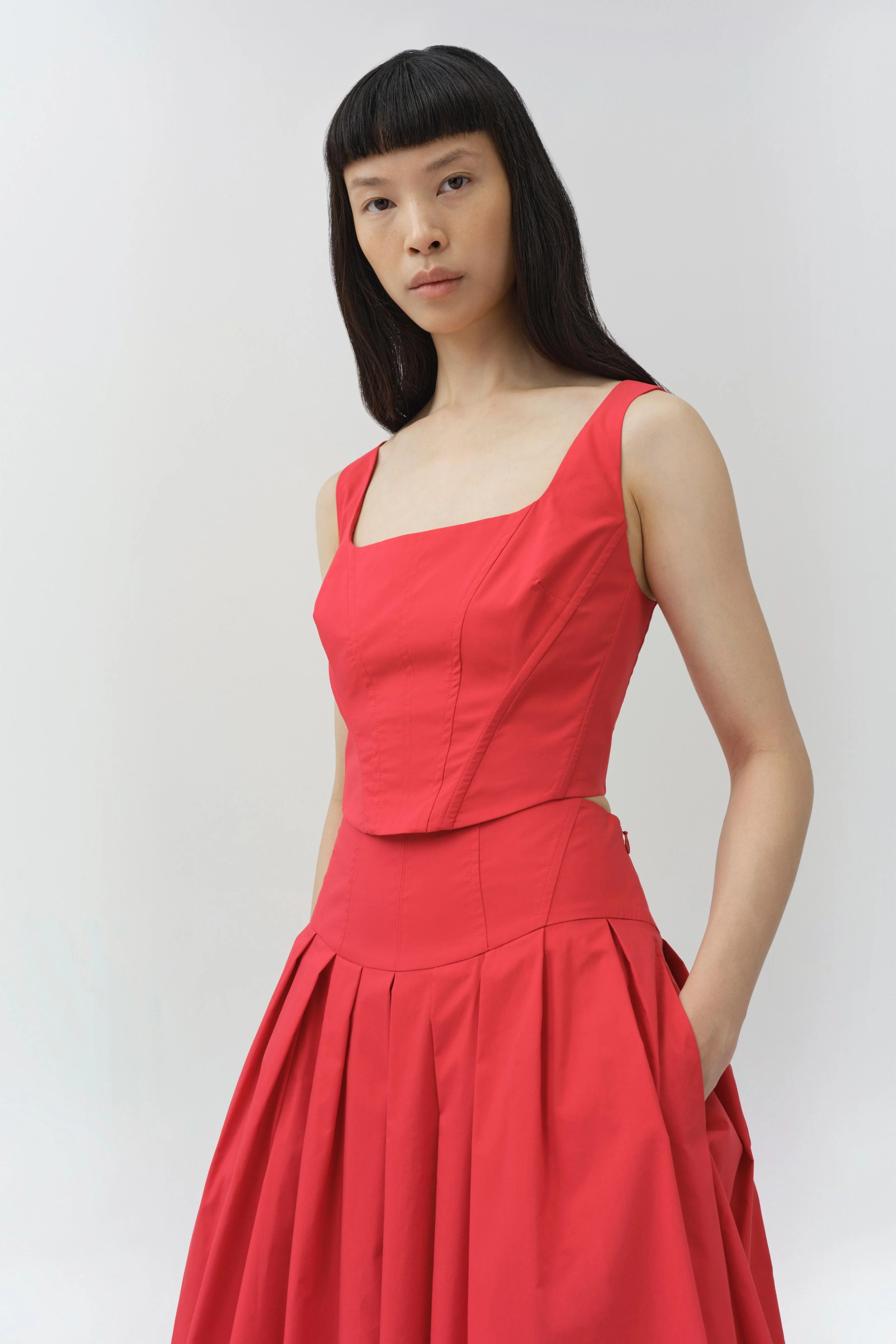 Clio Cotton Bustier Top - Image 3