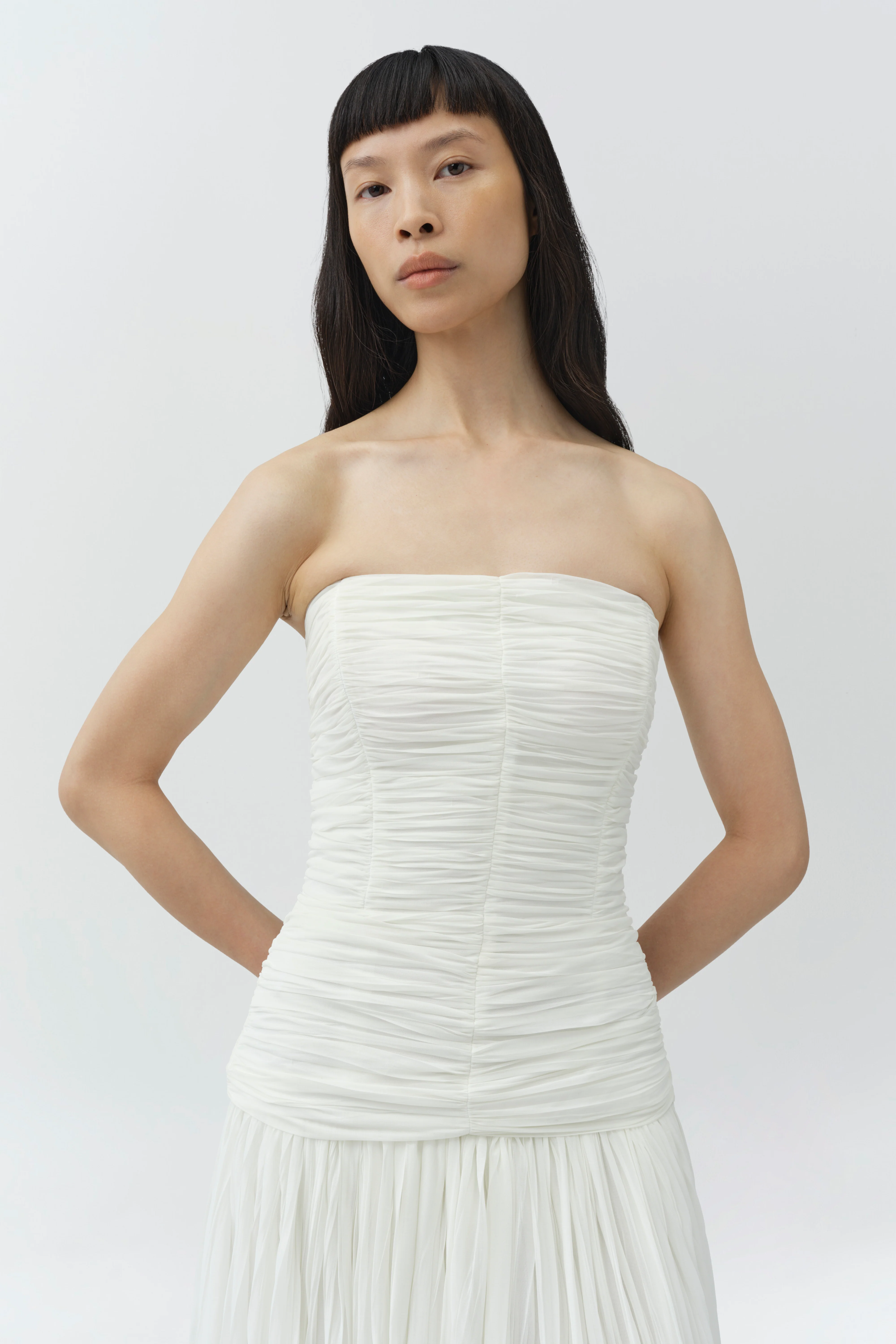Danielle Crinkle Jersey Bustier Gown - Image 3