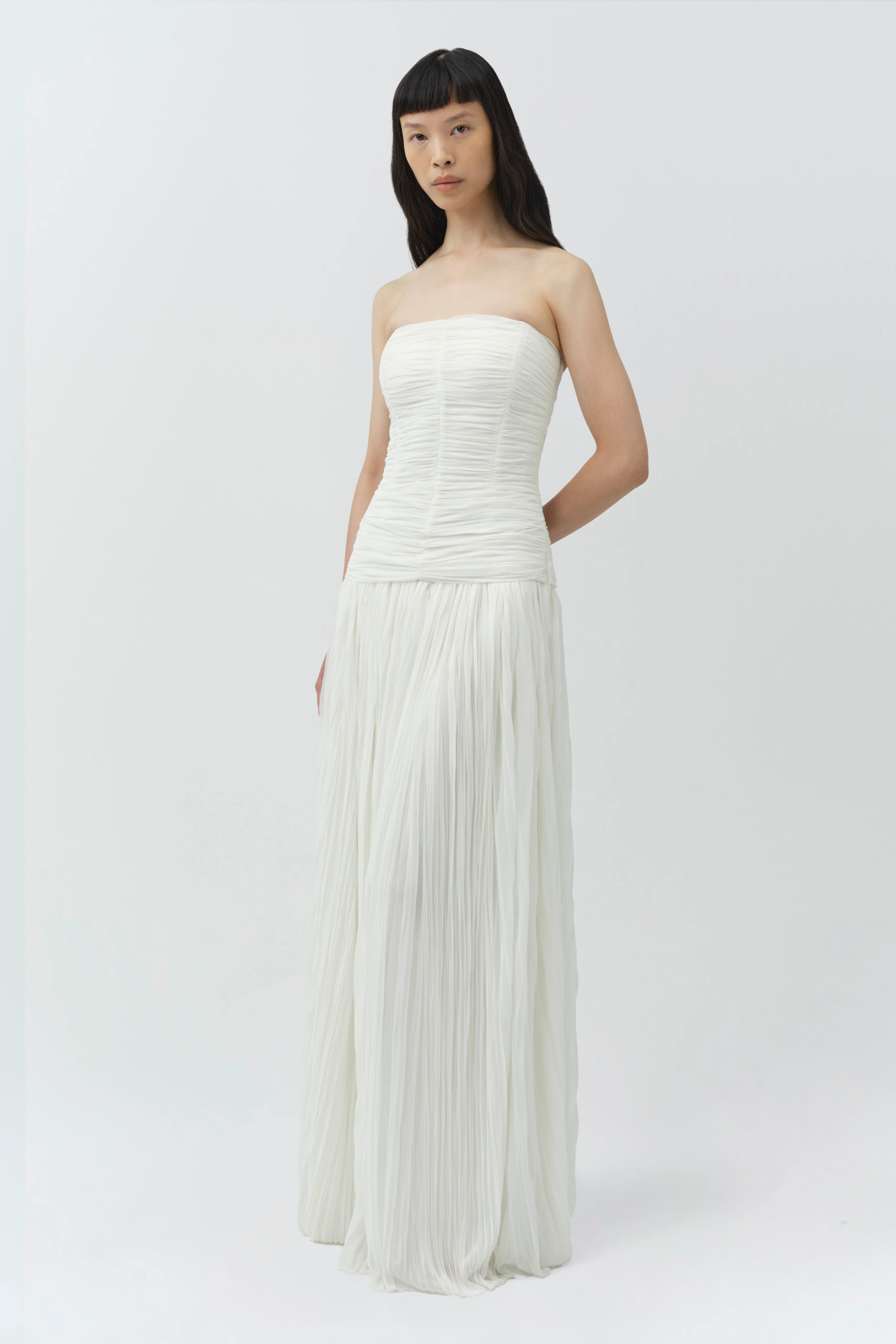 Danielle Crinkle Jersey Bustier Gown - Image 4