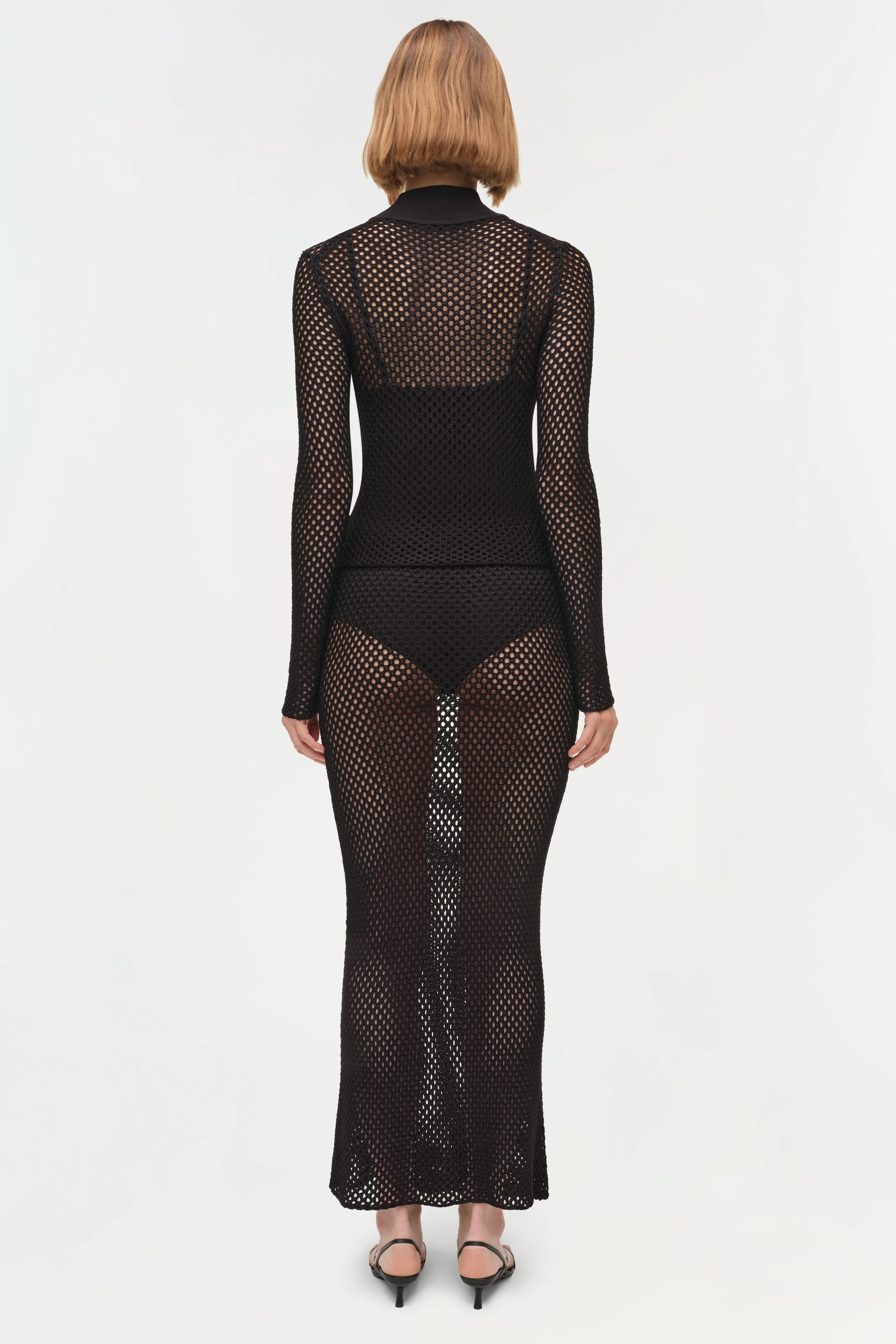 Demitri Mesh Knit Midi Skirt - Image 6