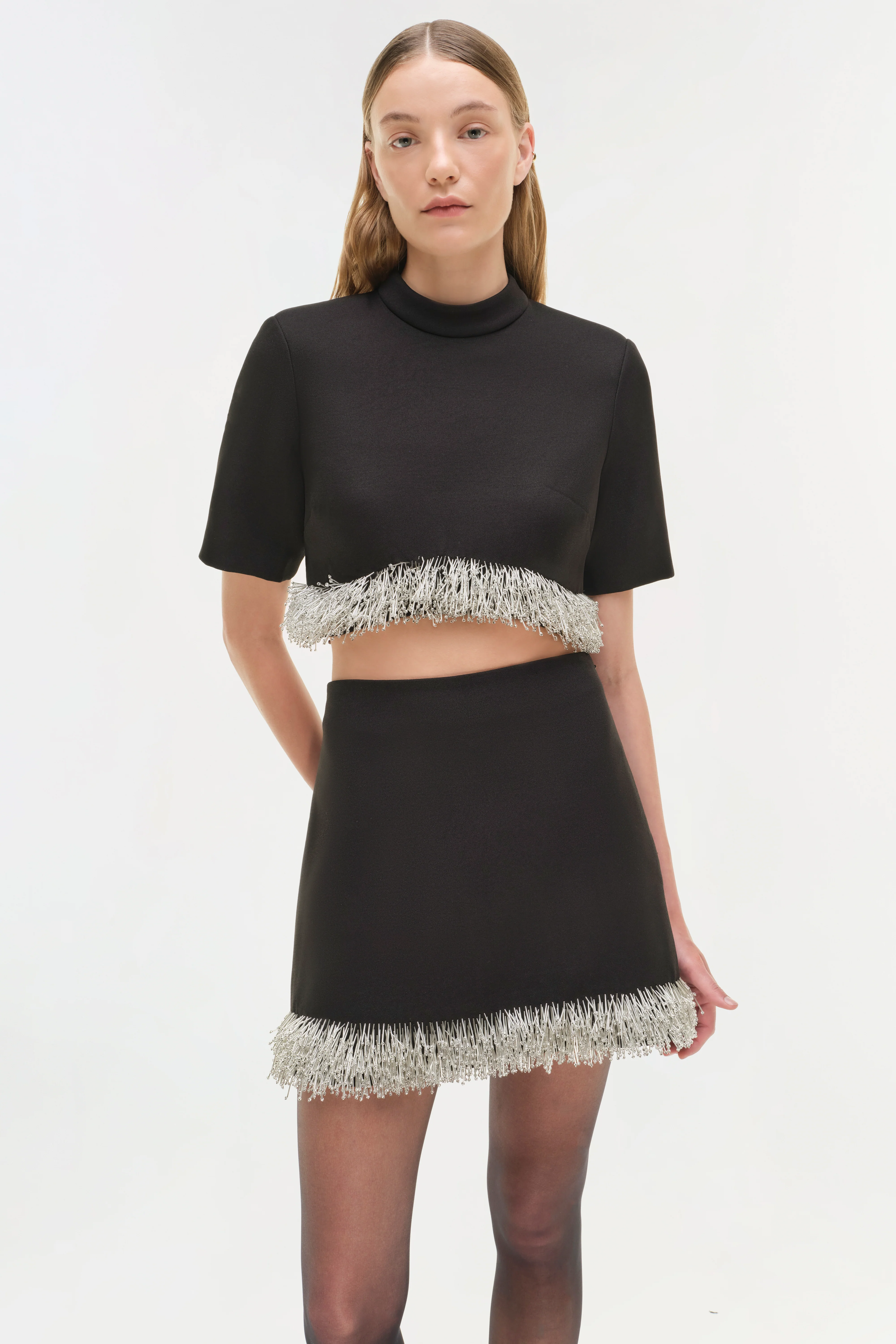 Dua Embellished Mini Skirt - Image 3