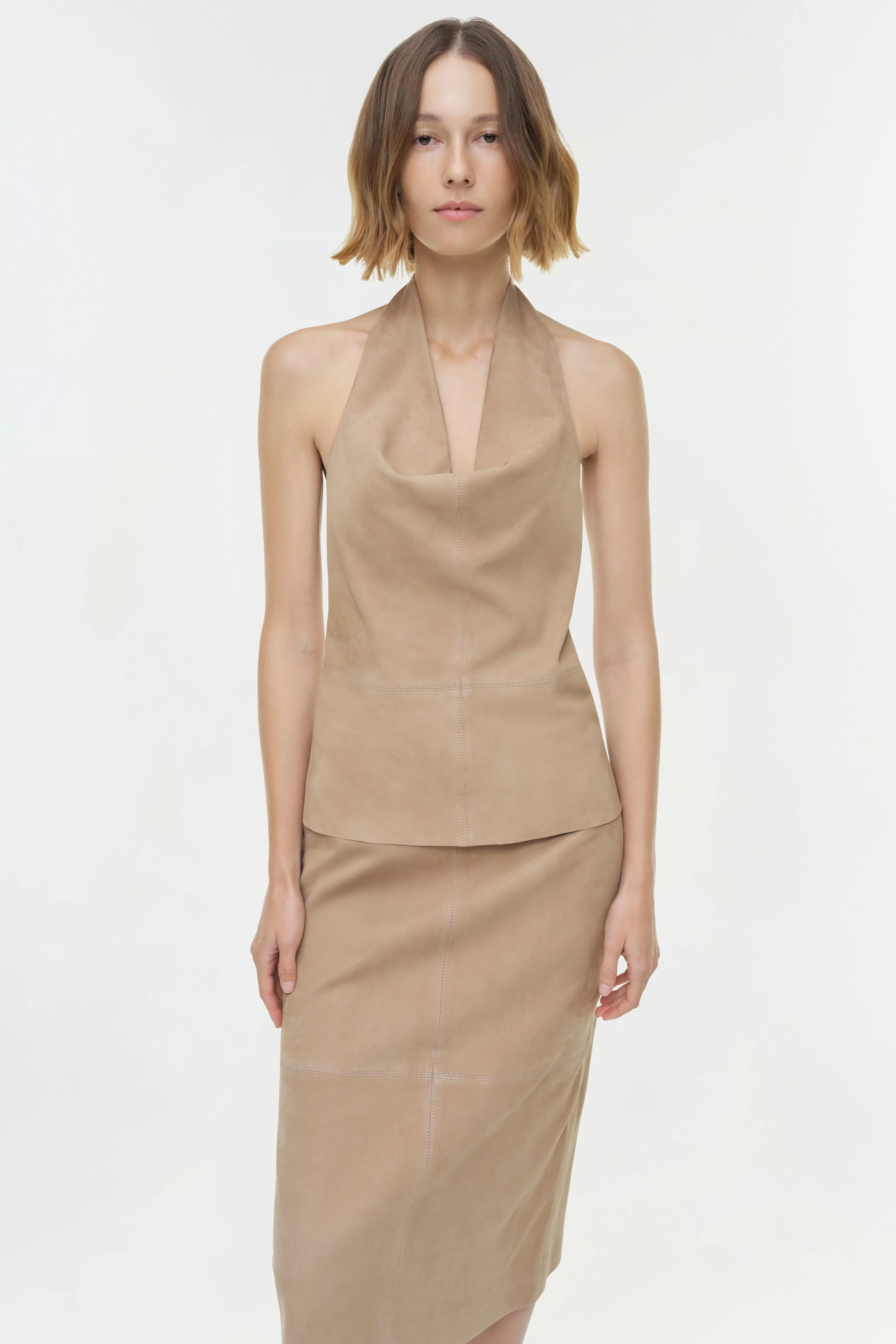 Griffin Suede Halter Top - Image 3