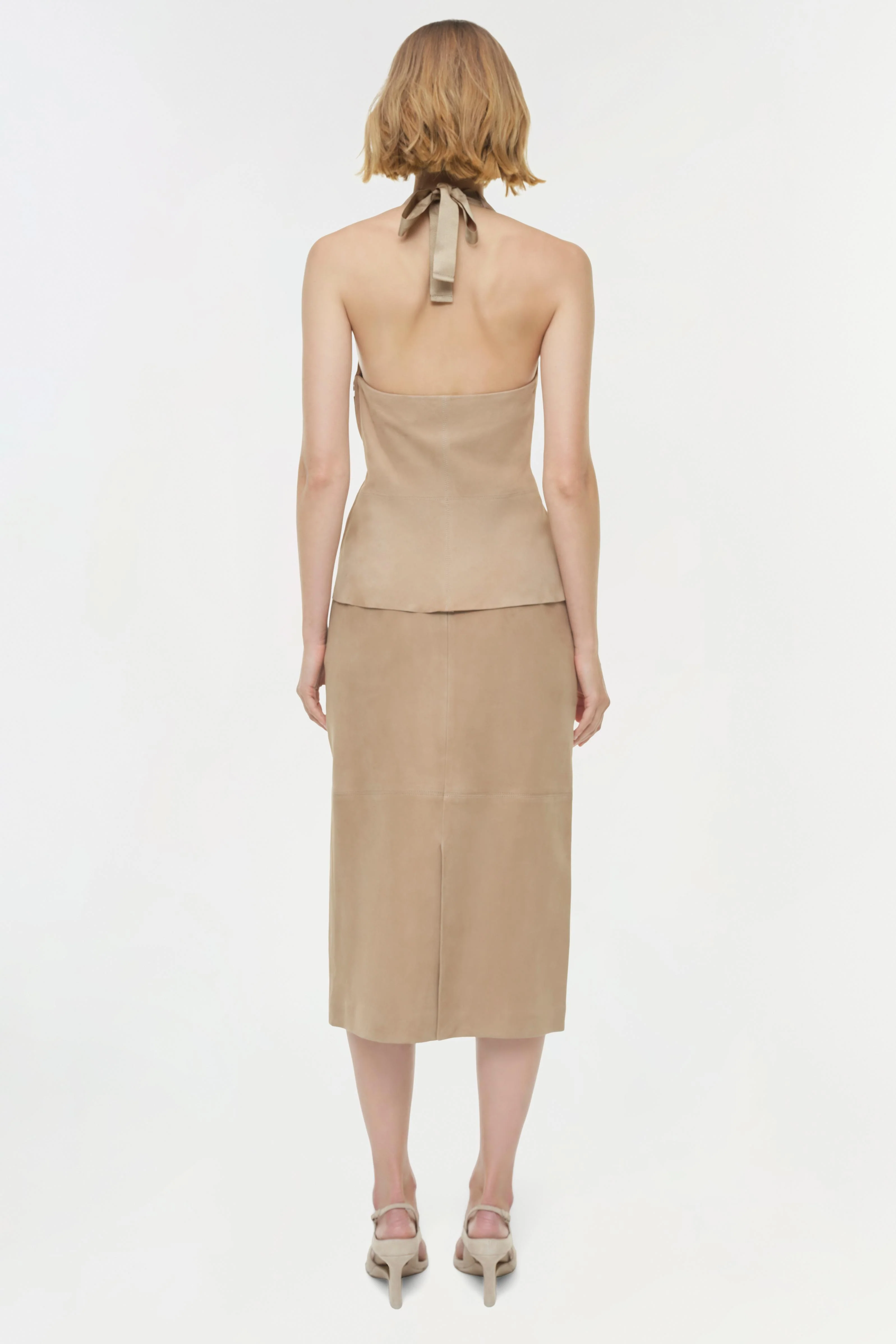 Griffin Suede Halter Top - Image 5