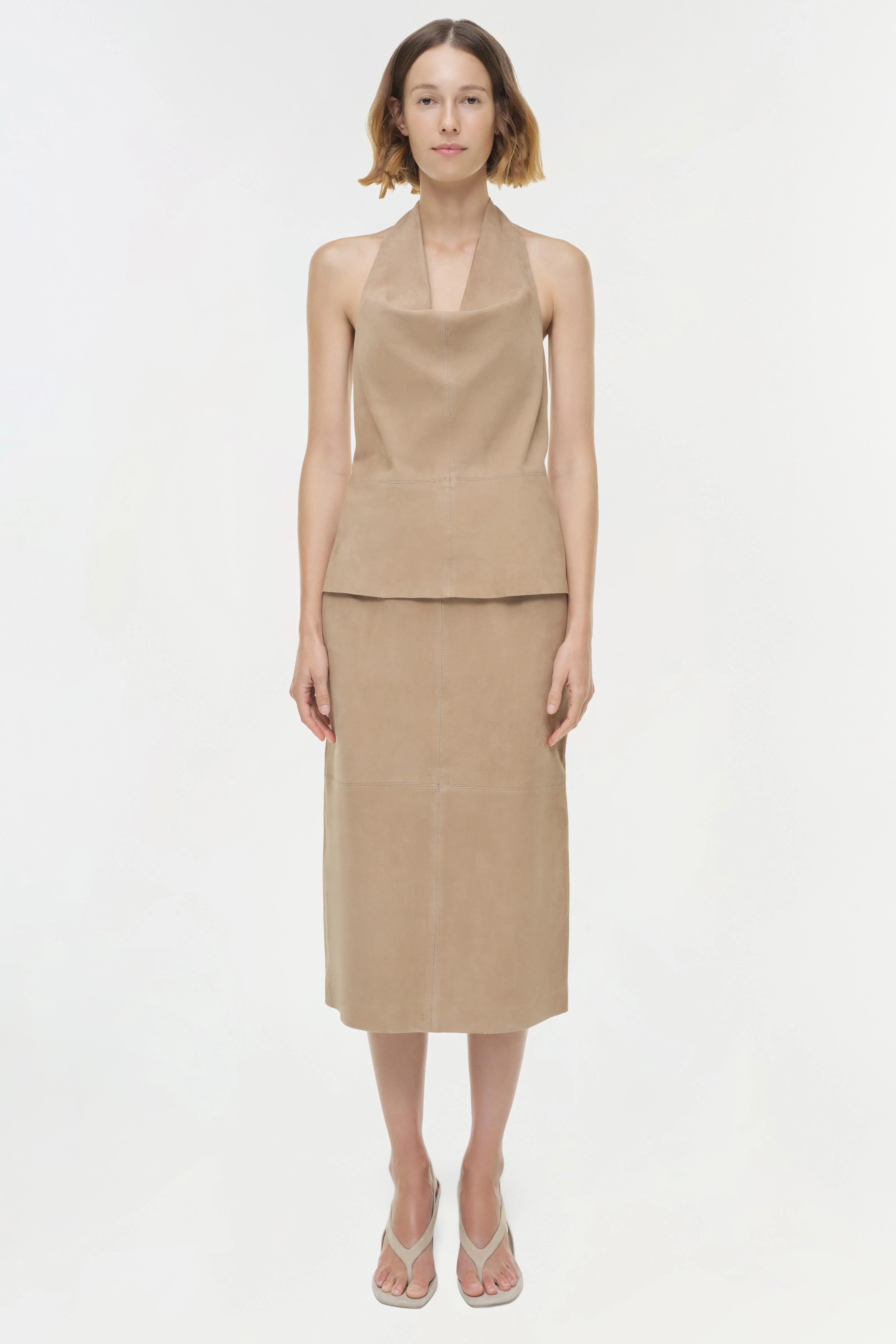 Griffin Suede Halter Top - Image 6