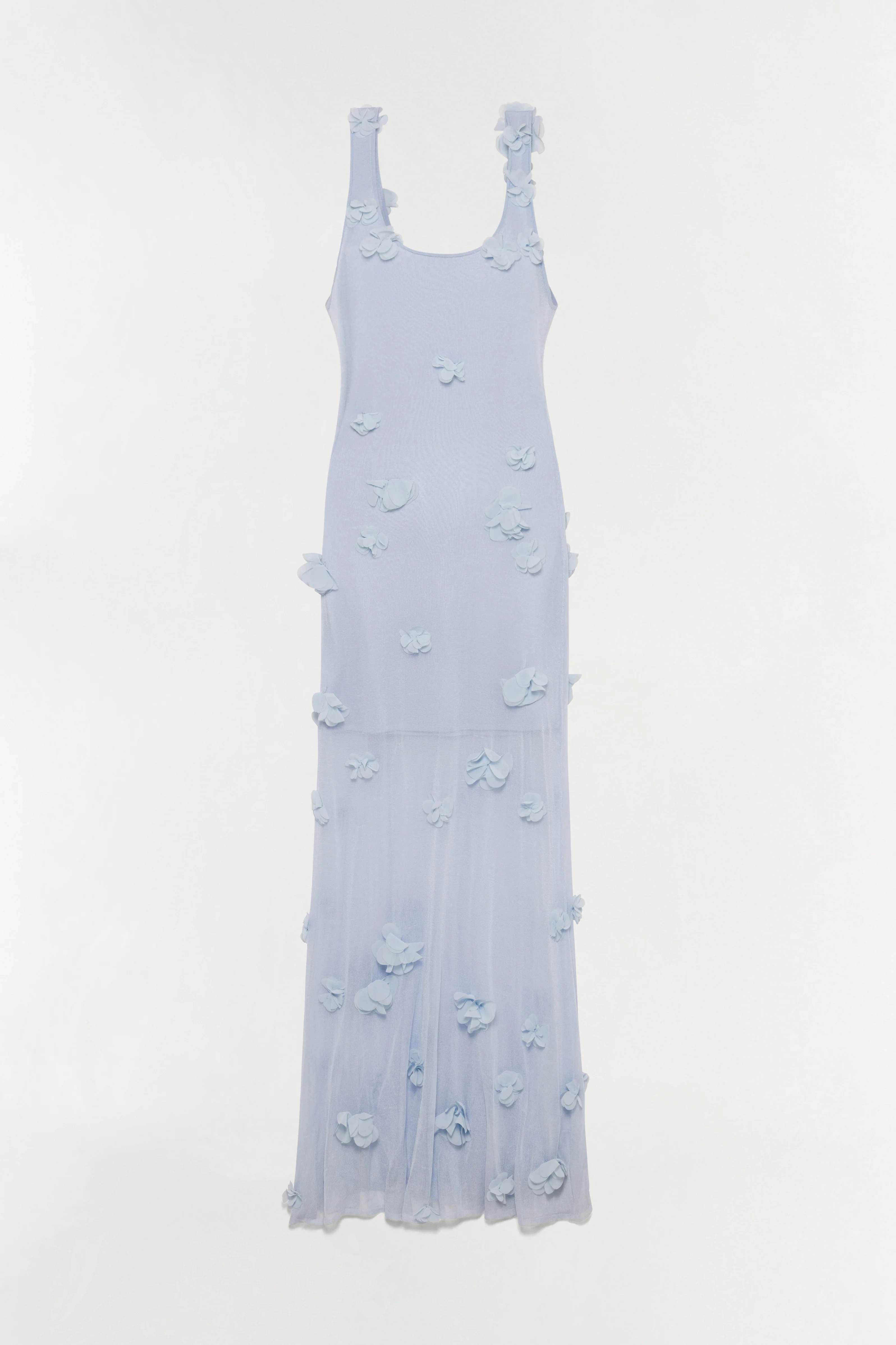 Ivi Floral Applique Midi Dress