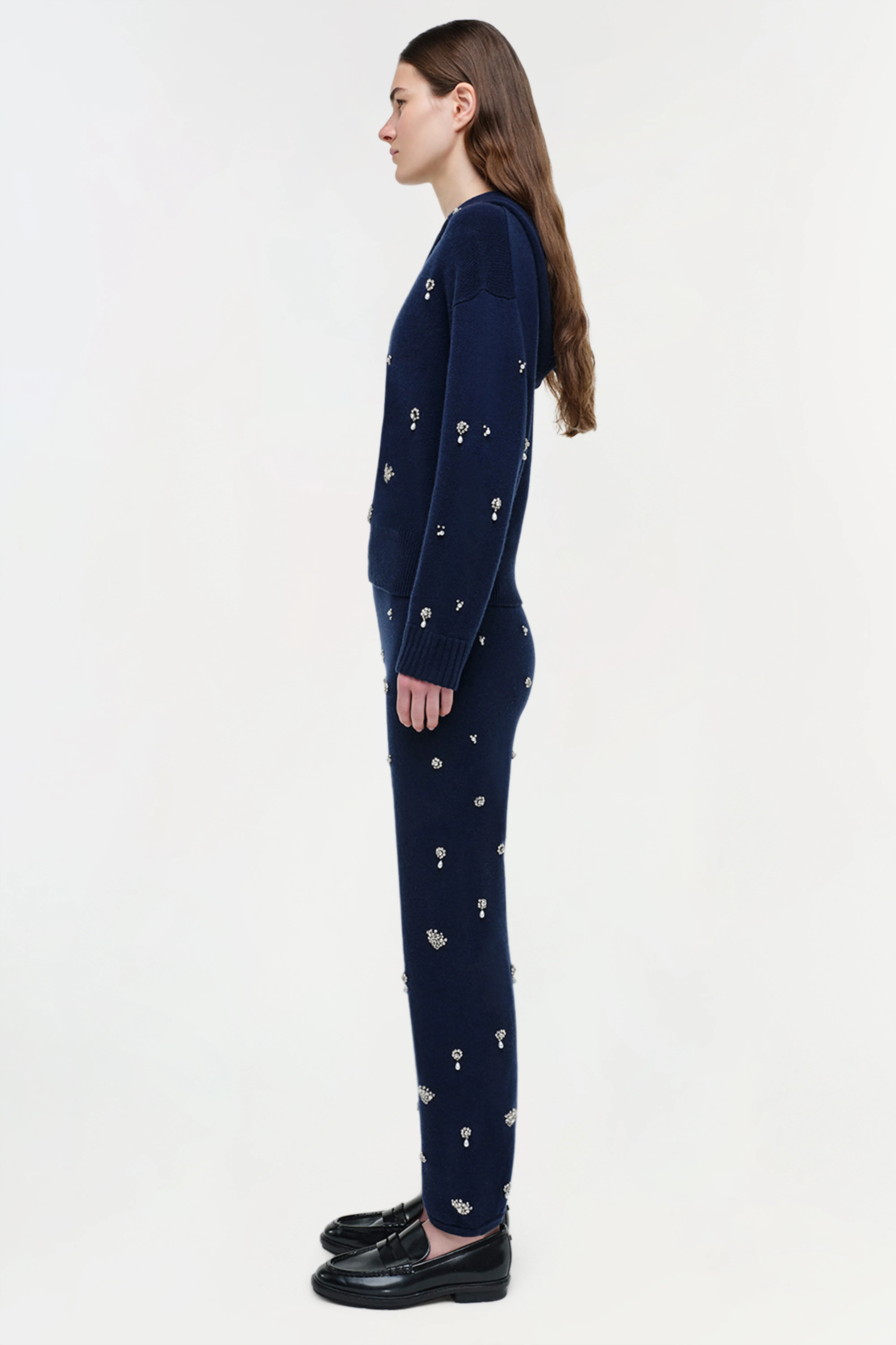 Kandace Embellished Cashmere Jogger - Image 3