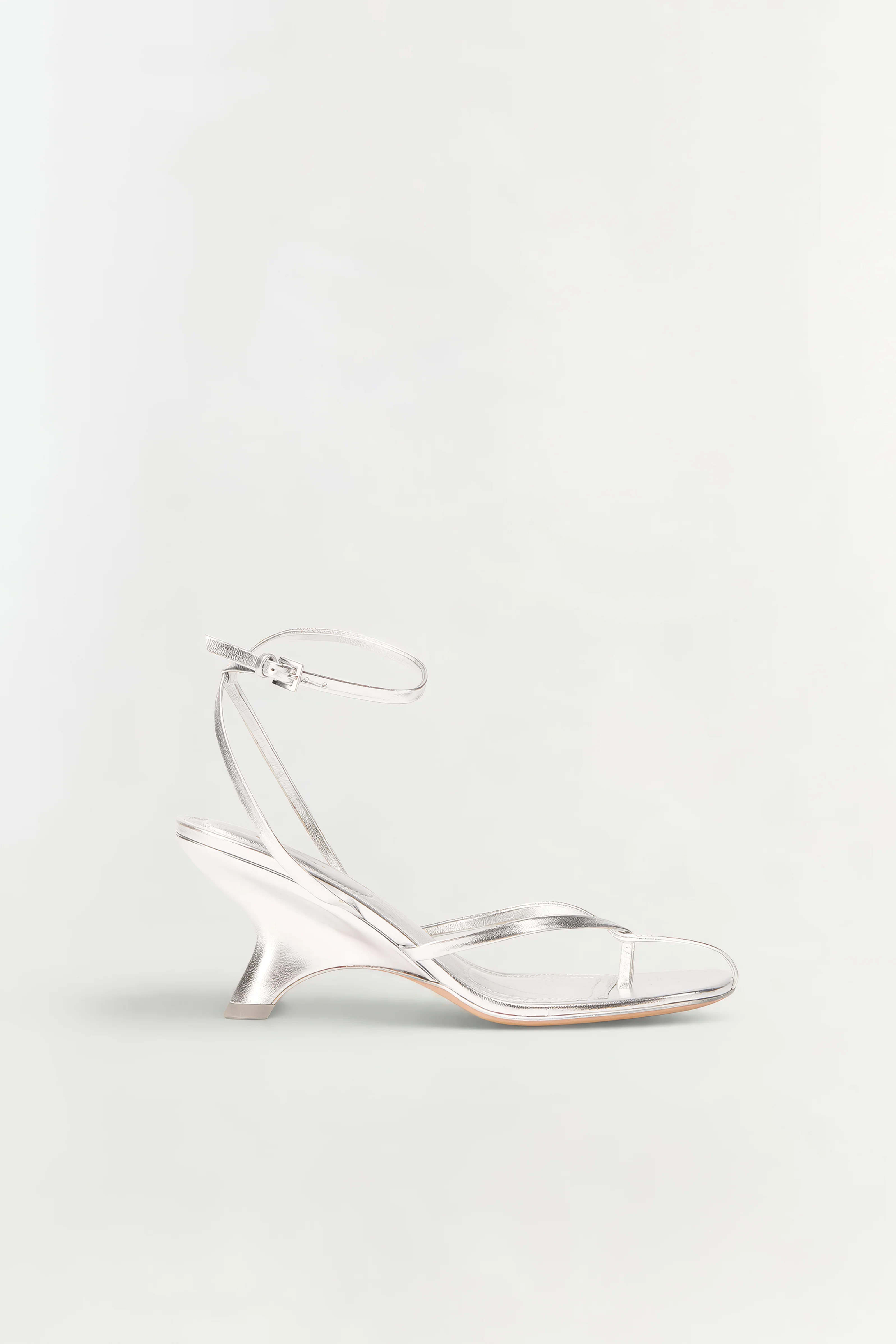 Kelsey Leather Strappy Wedge