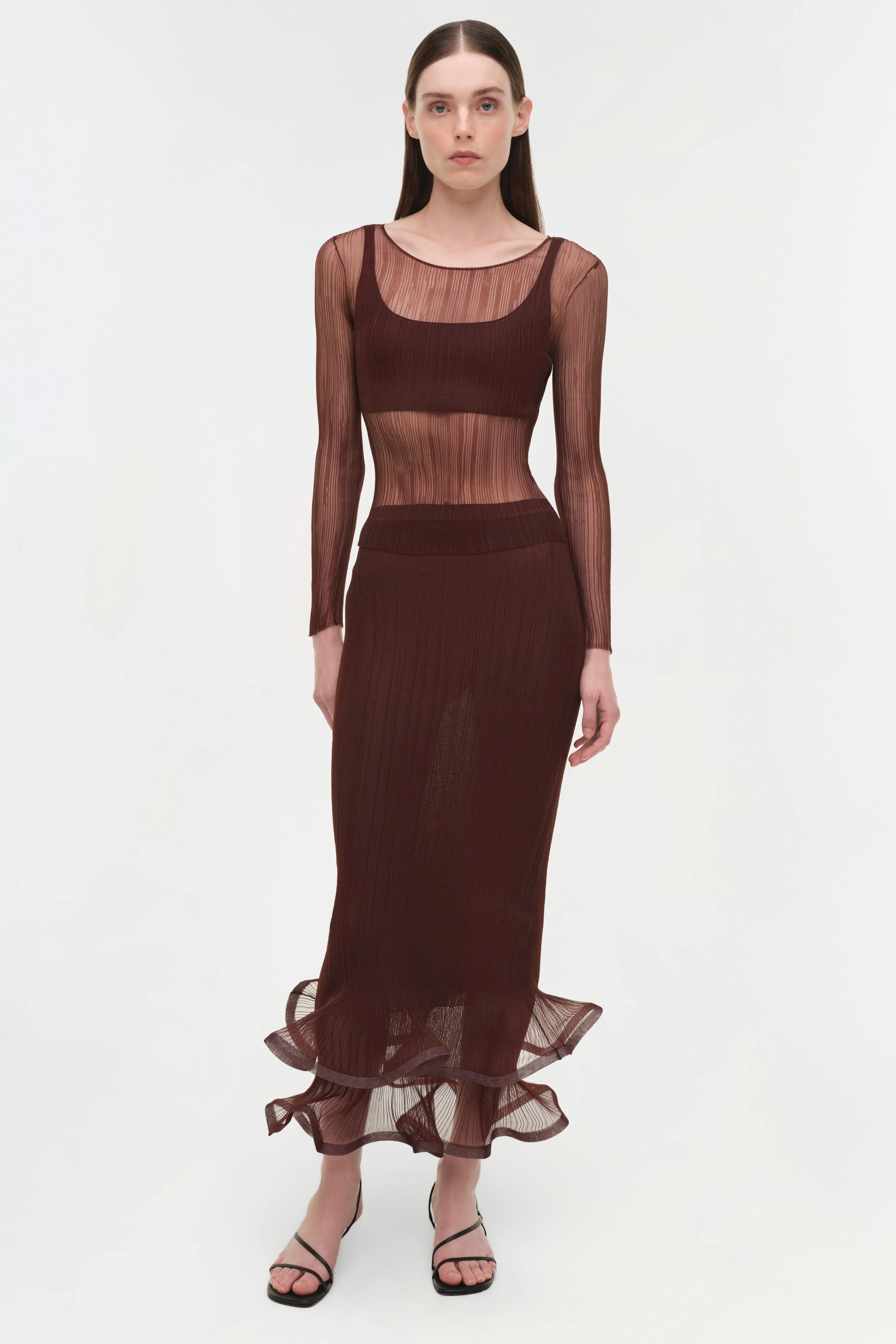 Kelso Sheer Plisse Skirt - Image 3