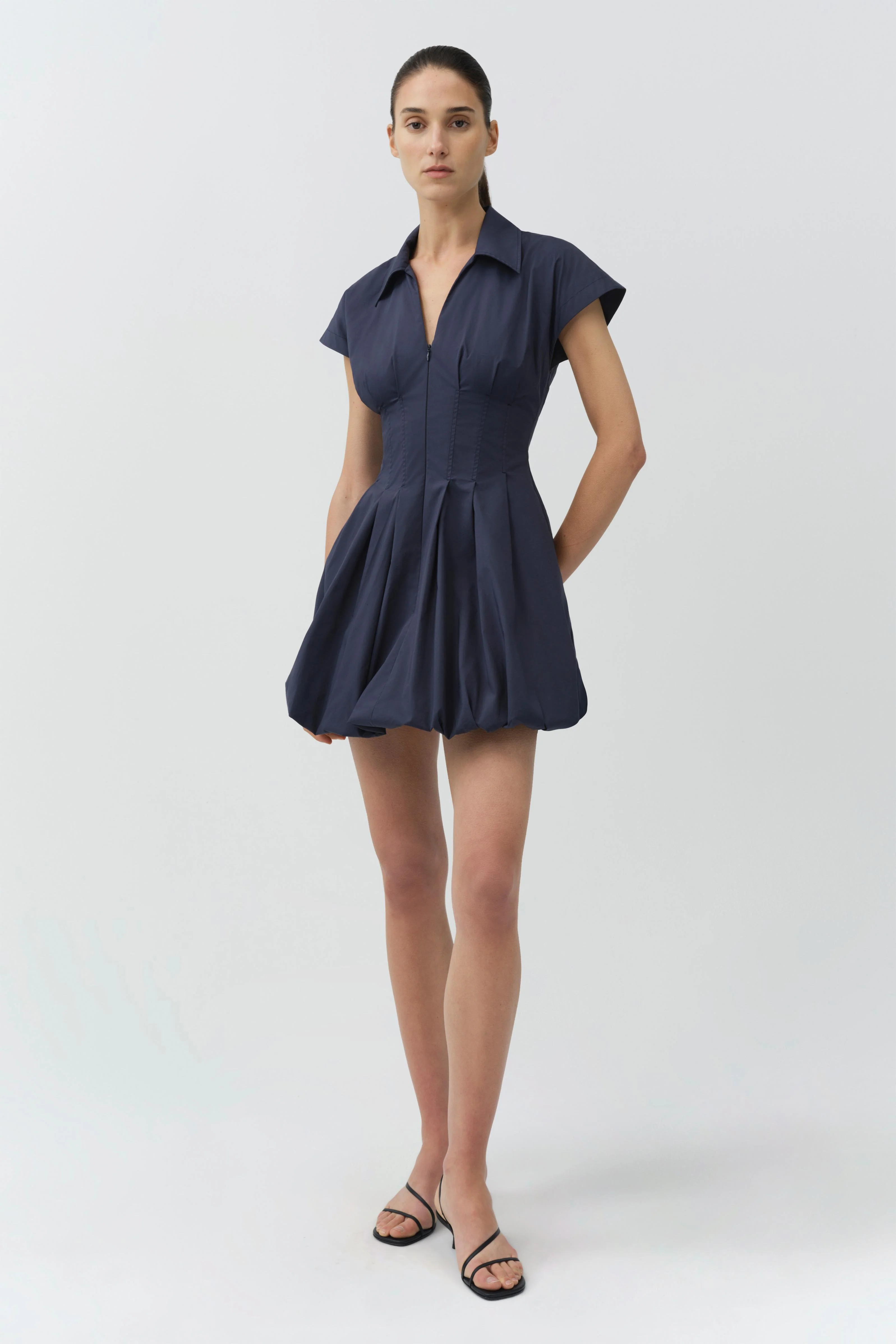 Lirinne Cotton Bubble Mini Dress - Image 2