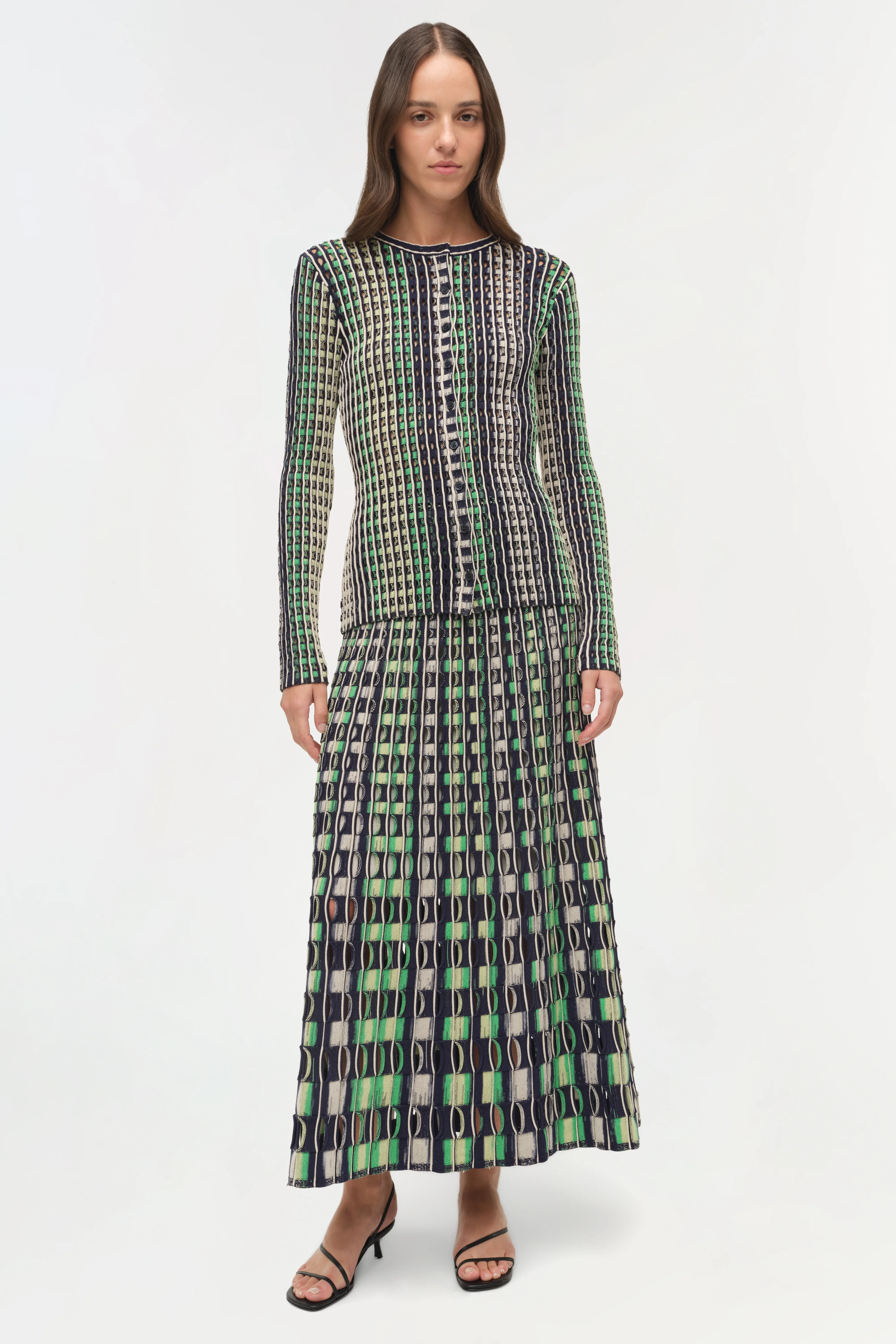 Mabel Eyelet Knit Cardigan - Image 4