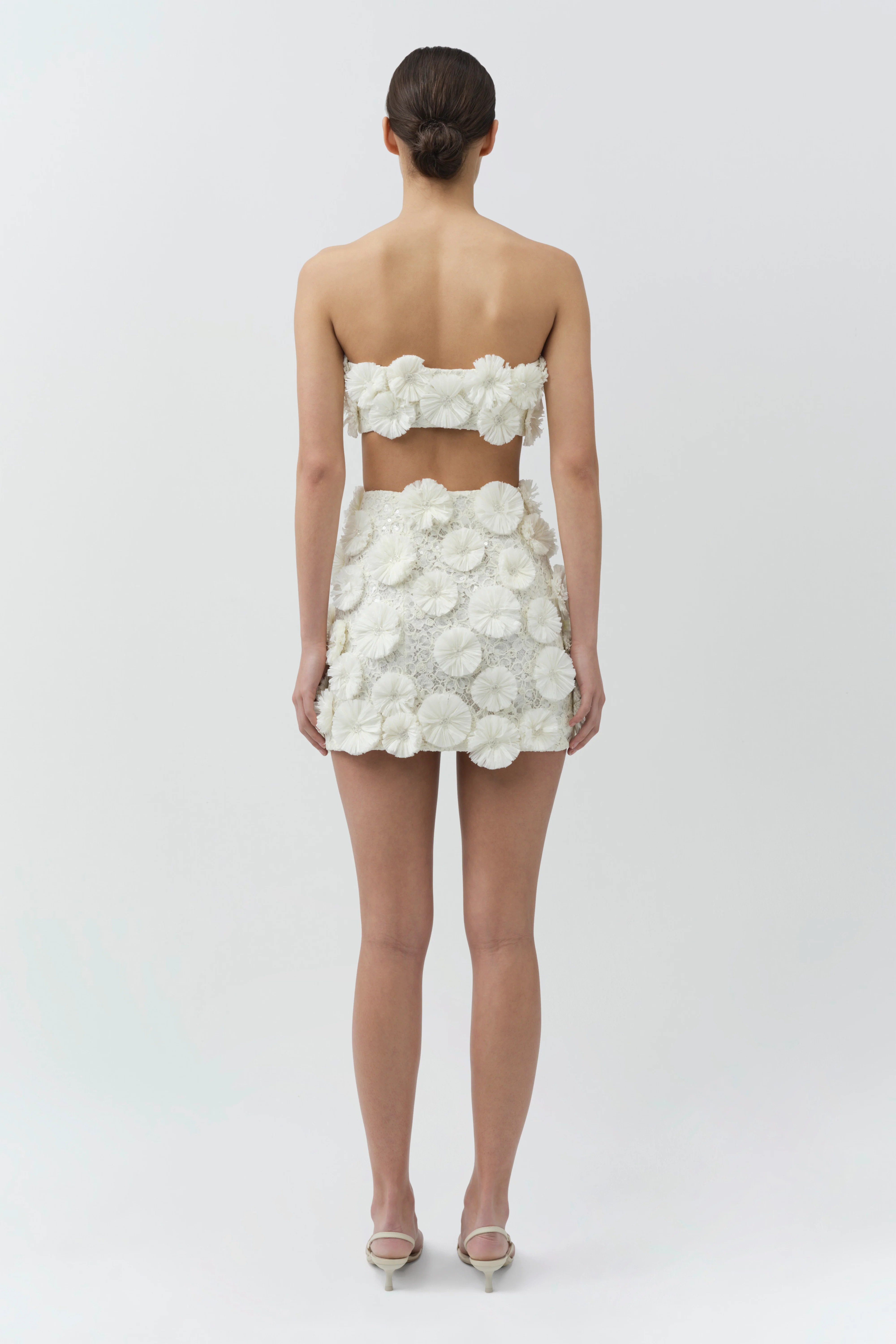 Nolia Floral Raffia Mini Skirt - Image 5