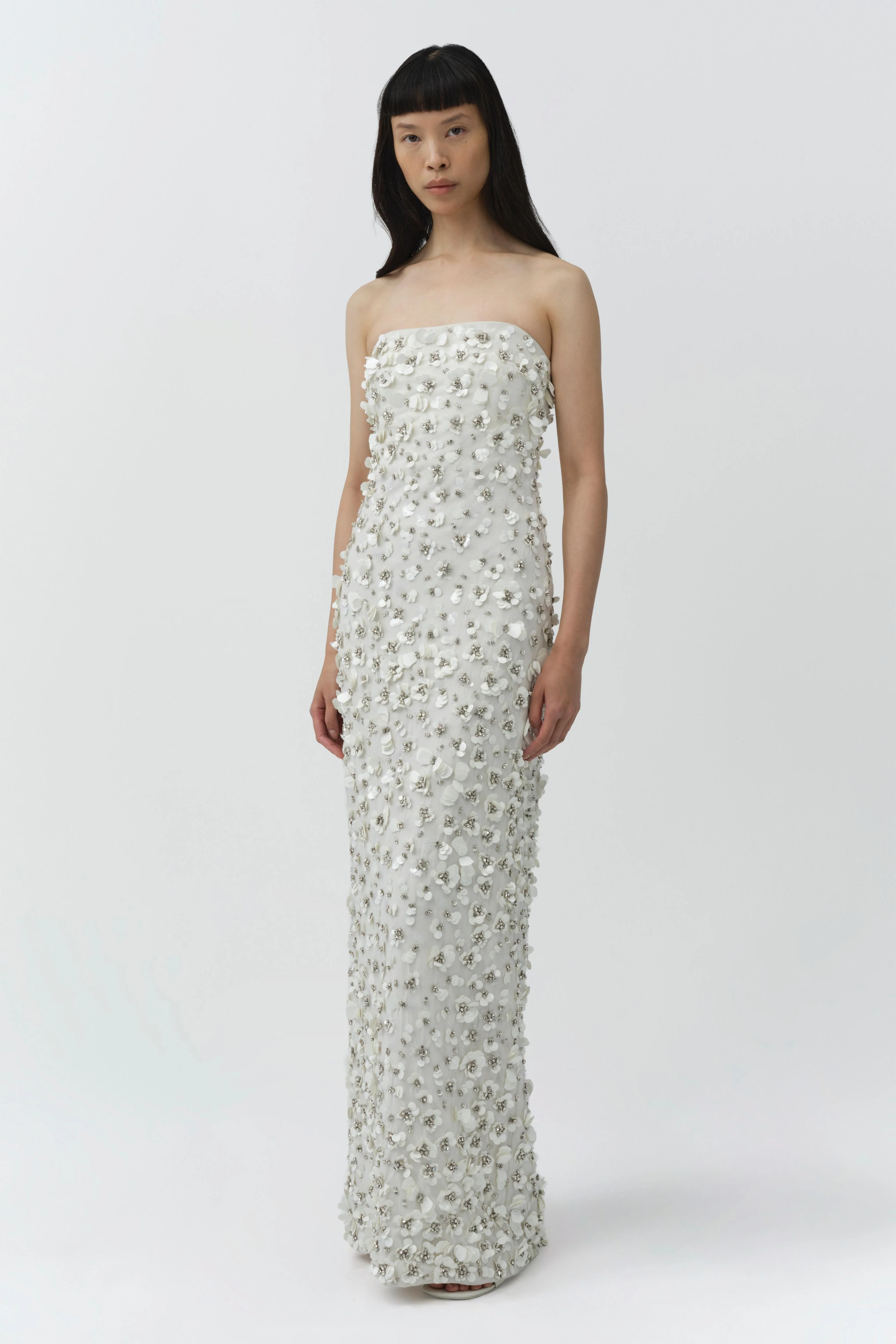 Serafina Strapless Embellished Gown - Image 5